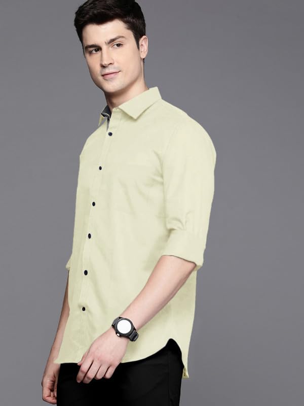 Pinkmint Men's Cotton Blend Long Sleeve Shirts - Image 3