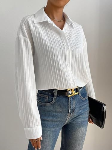 GRECIILOOKS Button Down Shirt for Women - Image 3