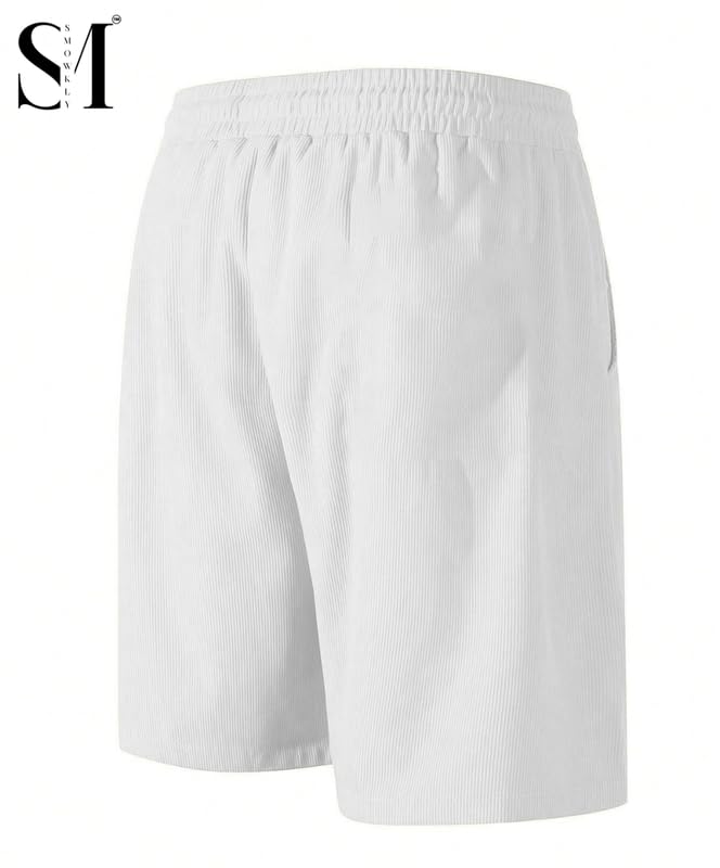 SMOWKLY Men's Polycotton Casual Shorts - Image 4