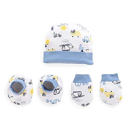 Newborn Baby Gift Set - Soft Cotton for Boys & Girls - Blue - Image 3