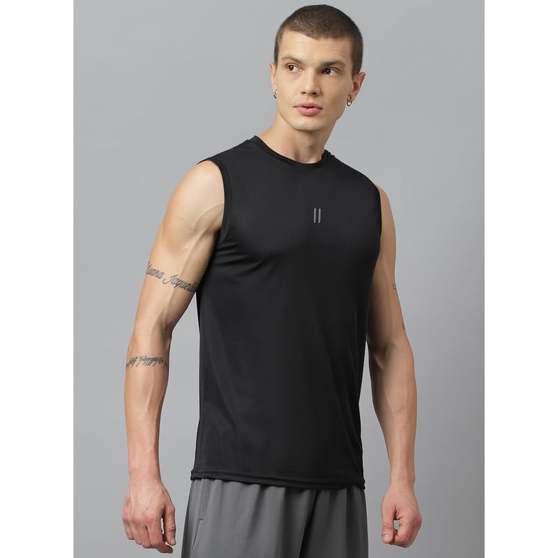 ATICX Men's Polyester Sports Sleeveless T-Shirt - Image 3