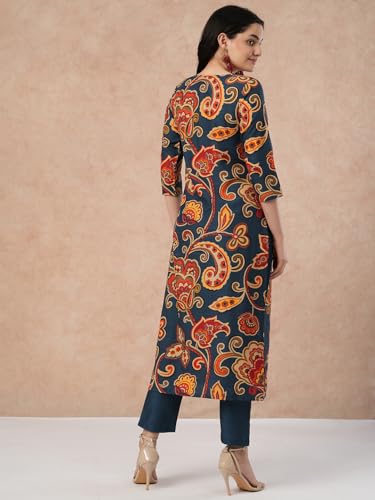 ANNI Women Cotton Blend Kurta With Pant - Image 2