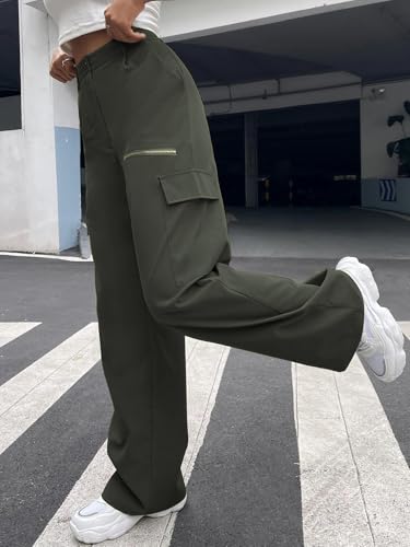 GRECIILOOKS Women's Cargo Pant - High-Waisted - Image 3