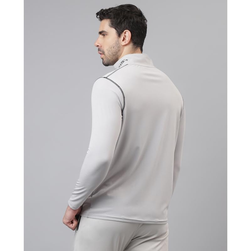 ATICX Men's Polyester Full Sleeve T-Shirt - Smoke Grey - Image 4