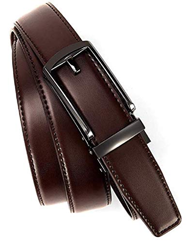 Leather Belt for Men - Brown AutoLock - Image 4