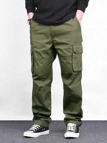 Lymio Men's Green Cargo Pants - Image 2