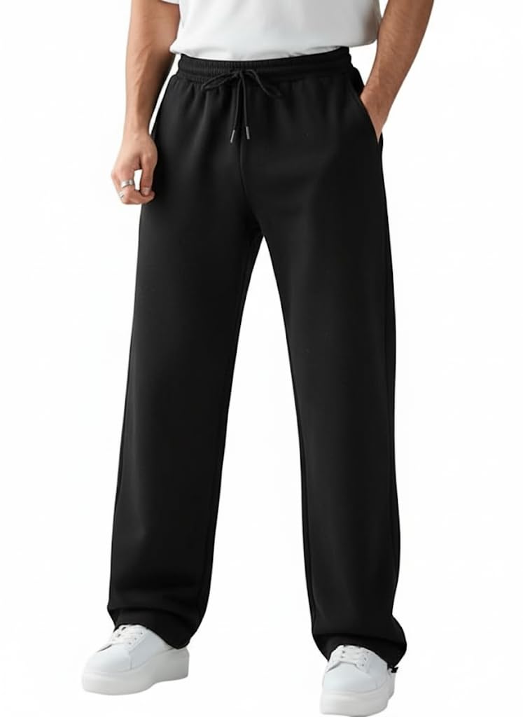 GarbGlide Men's Cotton Baggy Trackpants