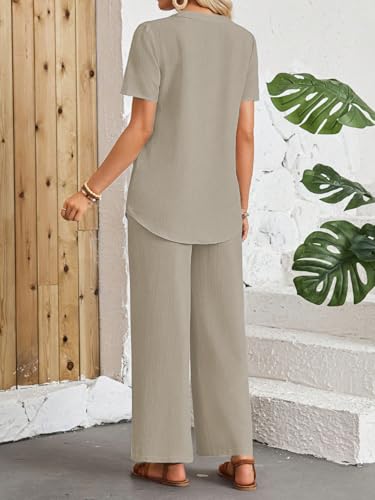 TOPLOT Casual Wear Pant Top Set for Women - Cream - Image 4