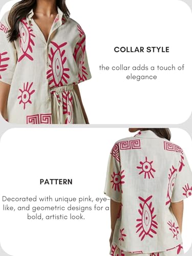 LERIYA Womens Rayon Printed Co Ord Set - Image 4