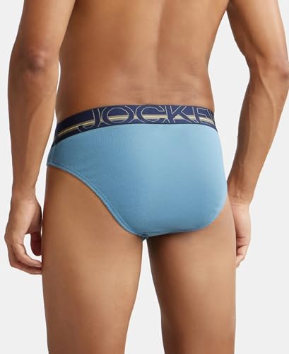 Jockey Men's Solid Brief - Aegean Blue - Image 3
