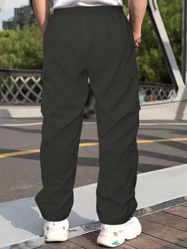 GRECIILOOKS Men's Green Cargo Track Pant - Image 2