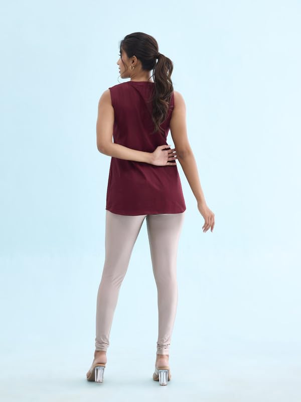 GO COLORS Women Churidar - Copper Shimmer - Image 5