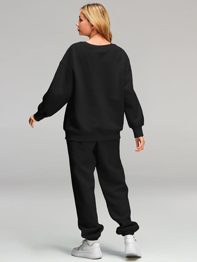 Q Fashion Women Oversize Sweatshirt Track Suit - Image 4