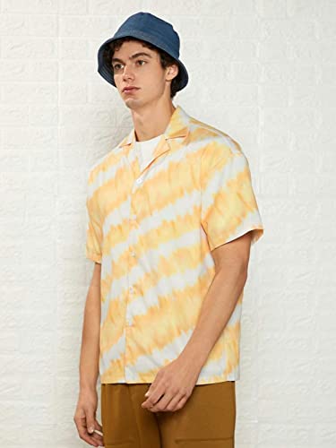 DHRUVI TRENDZ Mens Casual Shirt - Yellow - Image 3