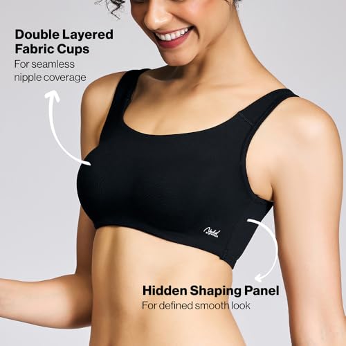 NYKD Slip-On Bra for Women - Black - Image 3