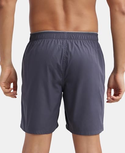 Jockey Men's Graphite Boxer Shorts - Cotton - Image 3