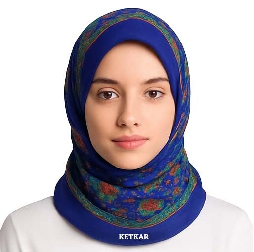 KETKAR Soft Woolen Winter Scarf for Women - Blue