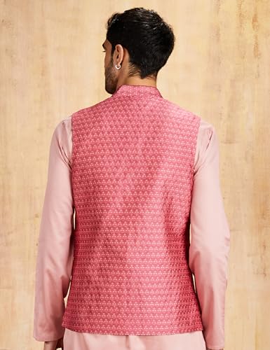 Amazon Men's Pink Nehru Jacket - Image 2