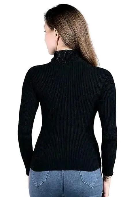 GarbGlide Black Women's High-Neck Top - Image 3