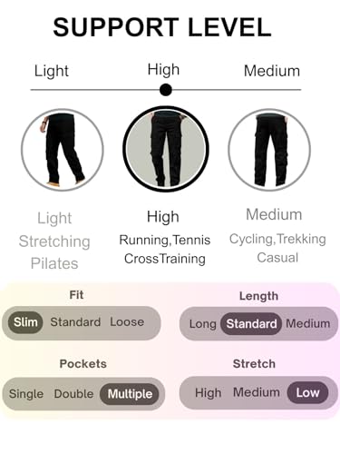 LERIYA FASHION Men's Black Cotton Cargo Trousers - Image 4