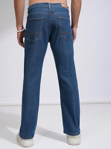 Highlander Men's Straight Fit Jeans - Light Blue - Image 3