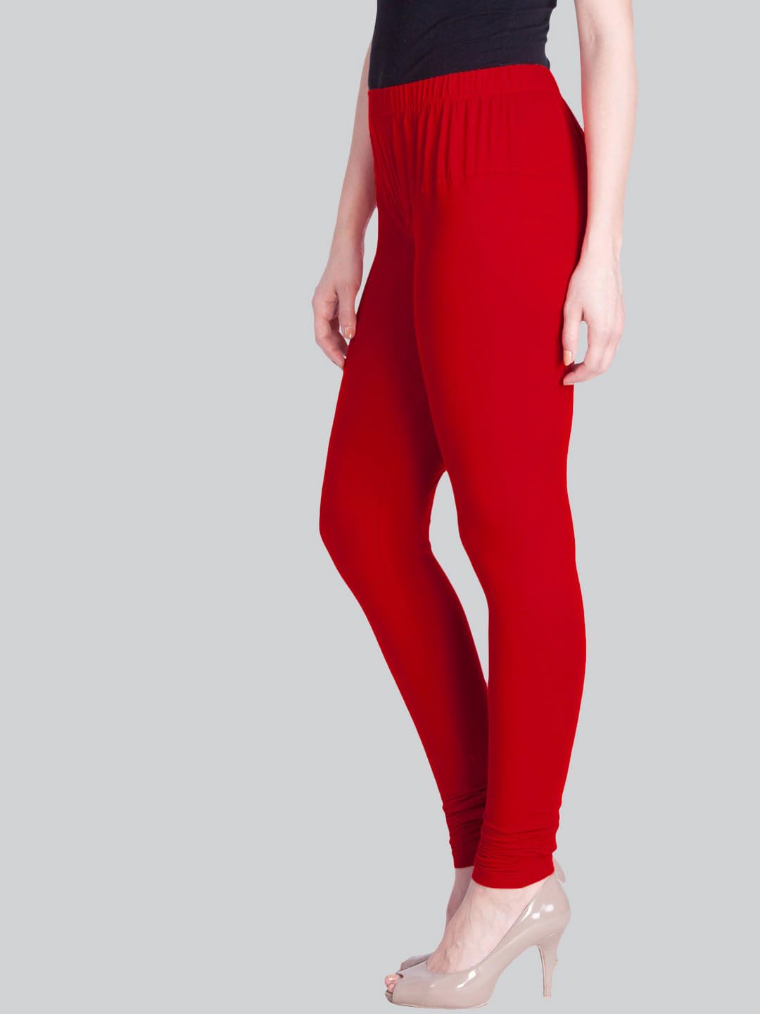 Lyra Women Churidar Leggings - Red - Image 3