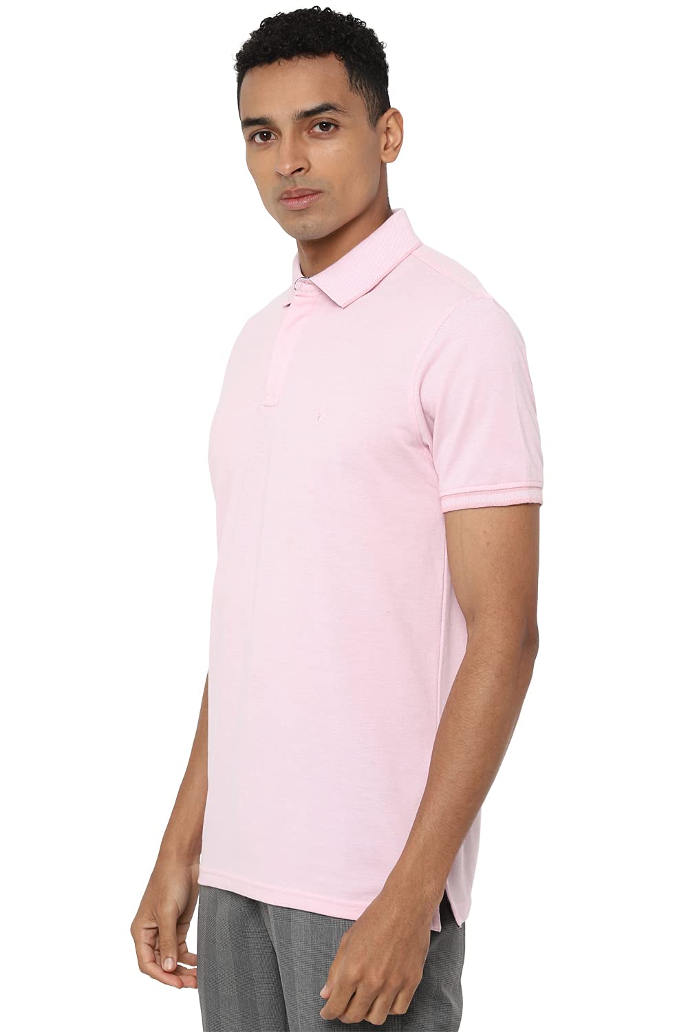 Allen Solly Men's Pink Polo Shirt - Image 2