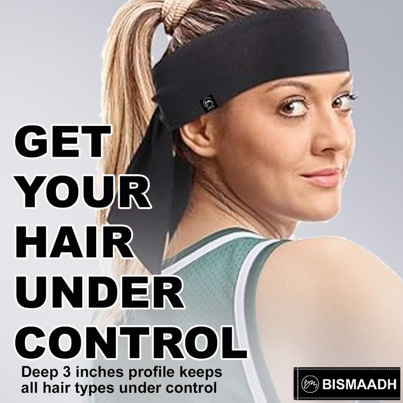 BISMAADH Sweat Wicking Tie Head Band - Image 4