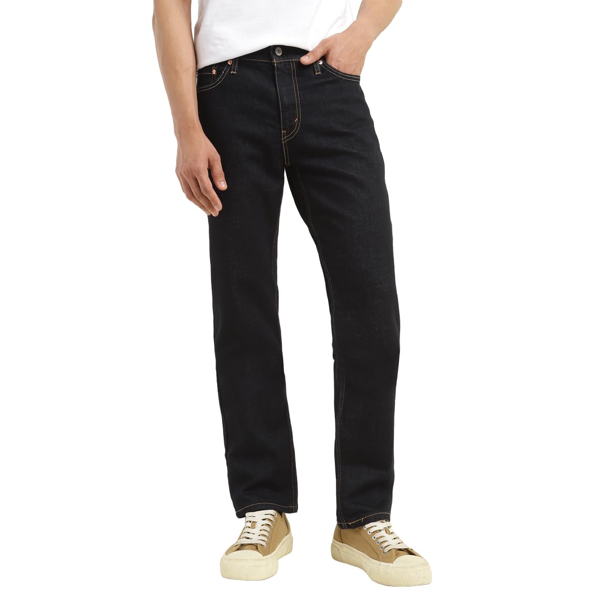 Levi's Men's Slim Jeans - Black Mid Rise