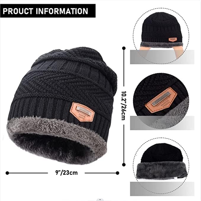 Fitness Mantra Gym Winter Cap & Muffler for Men & Women - Image 2