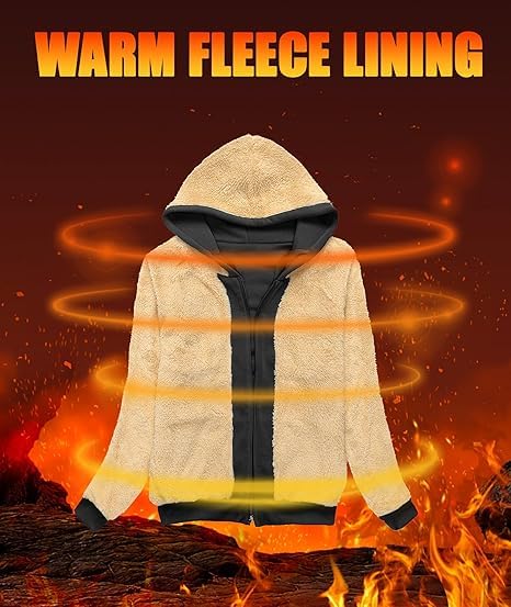 KSHS Women's Black Fleece Lined Hoodie Jacket - Image 5