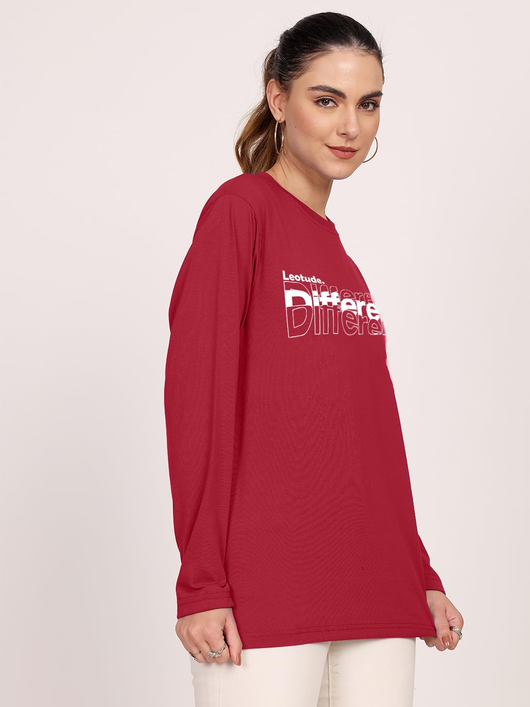 Leotude Women's Cotton Blend T-Shirt - Image 3