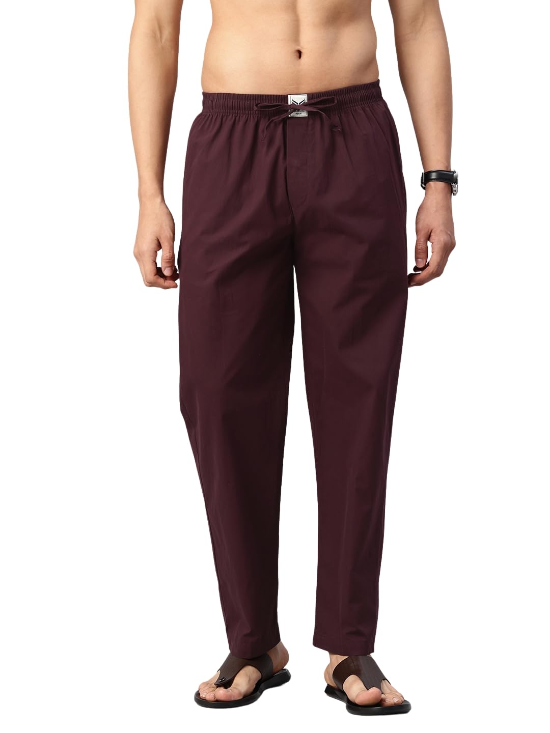 Majestic Man Cotton Lounge Pants - Wine