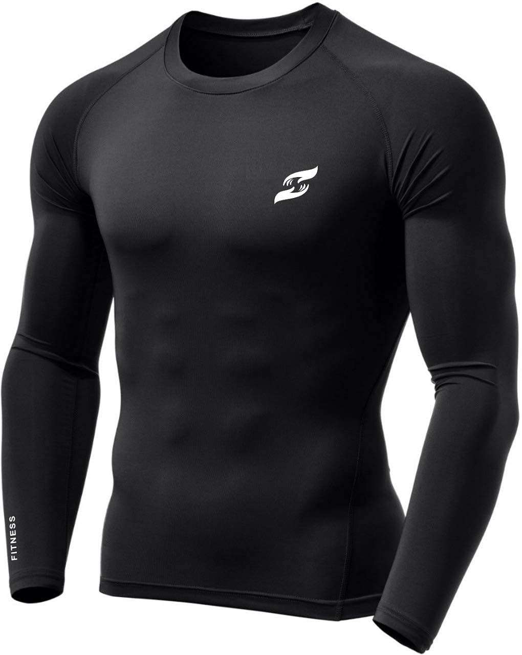 Just Care Unisex Compression Top - Black