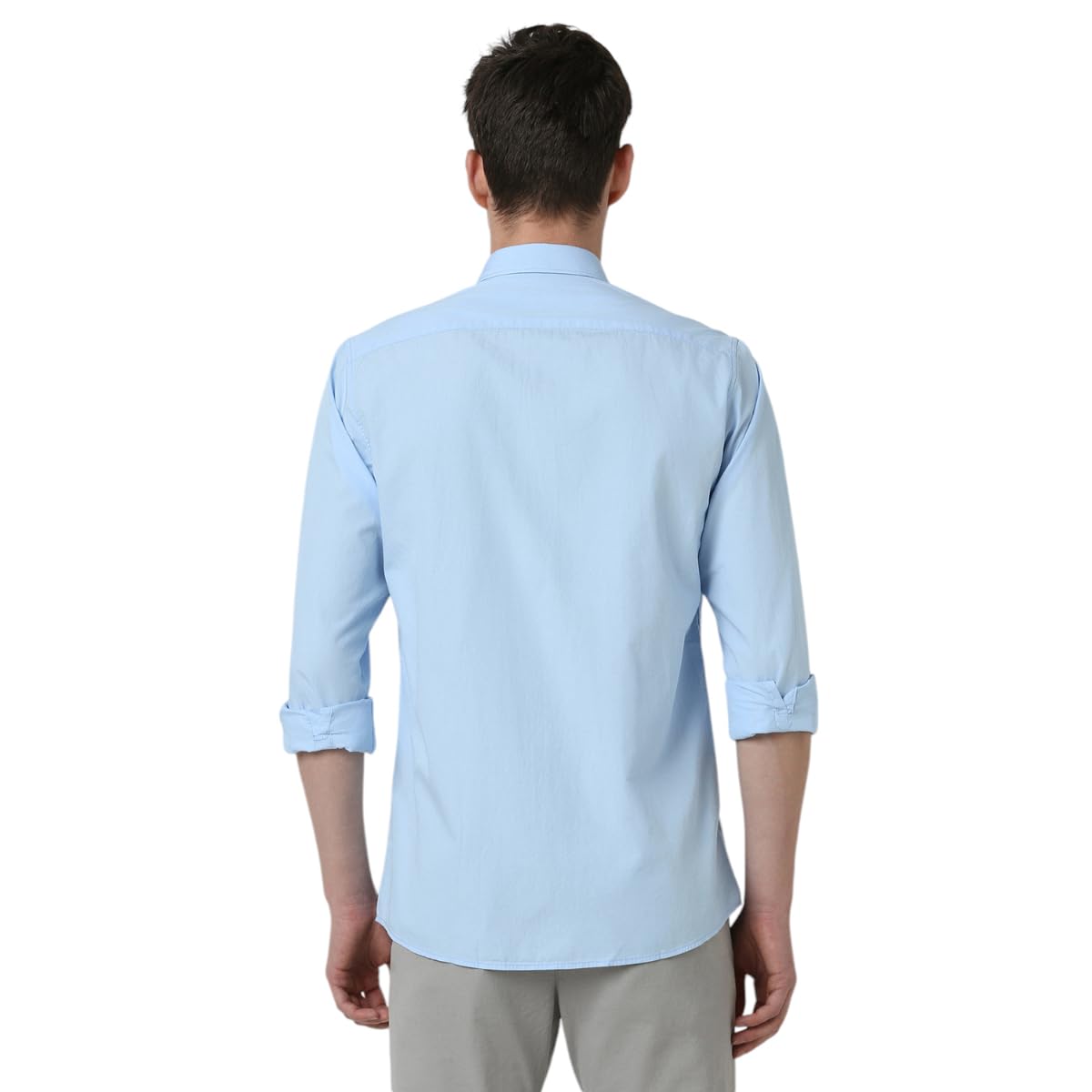 Peter England Men's Oxford Shirt - Light Blue - Image 3