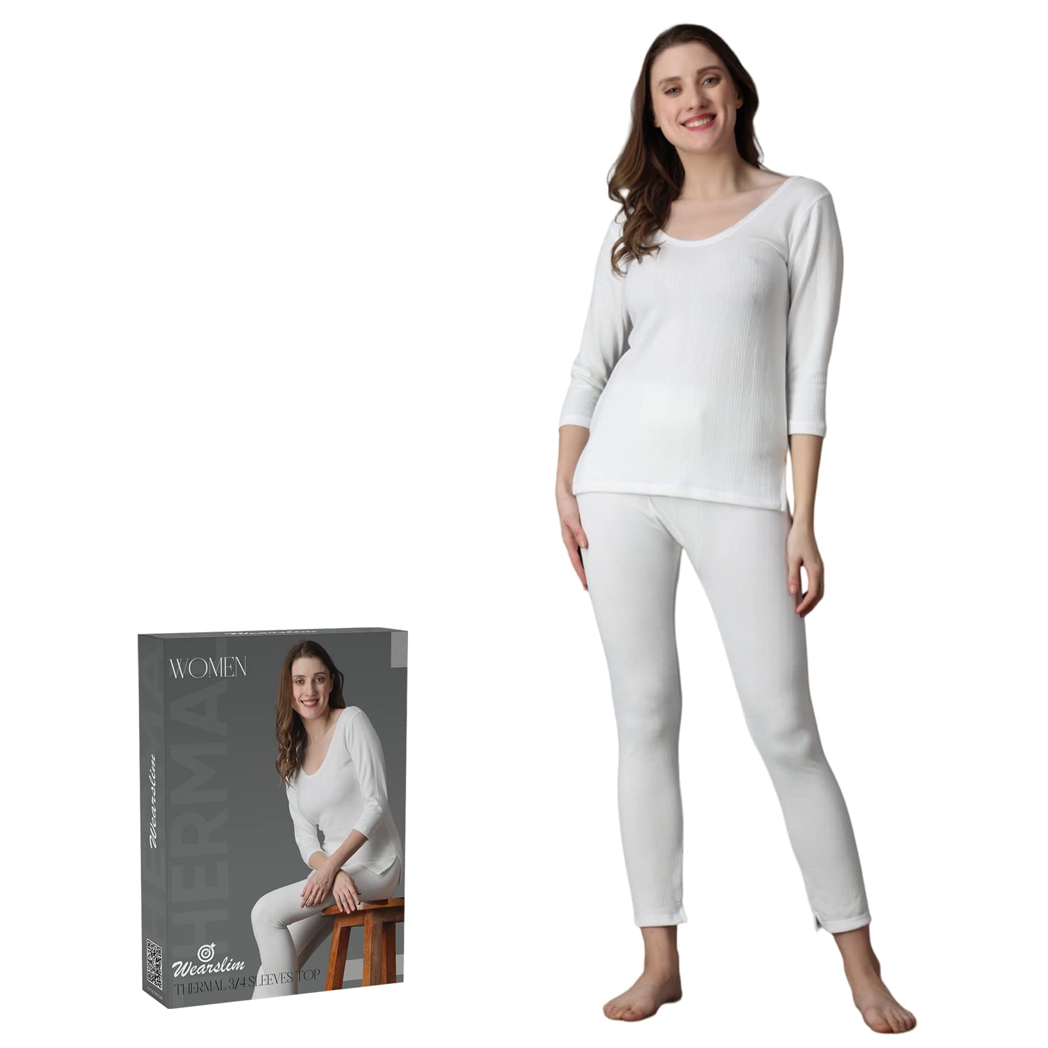 Wearslim Women's Cotton Quilted Thermal Underwear - Image 3