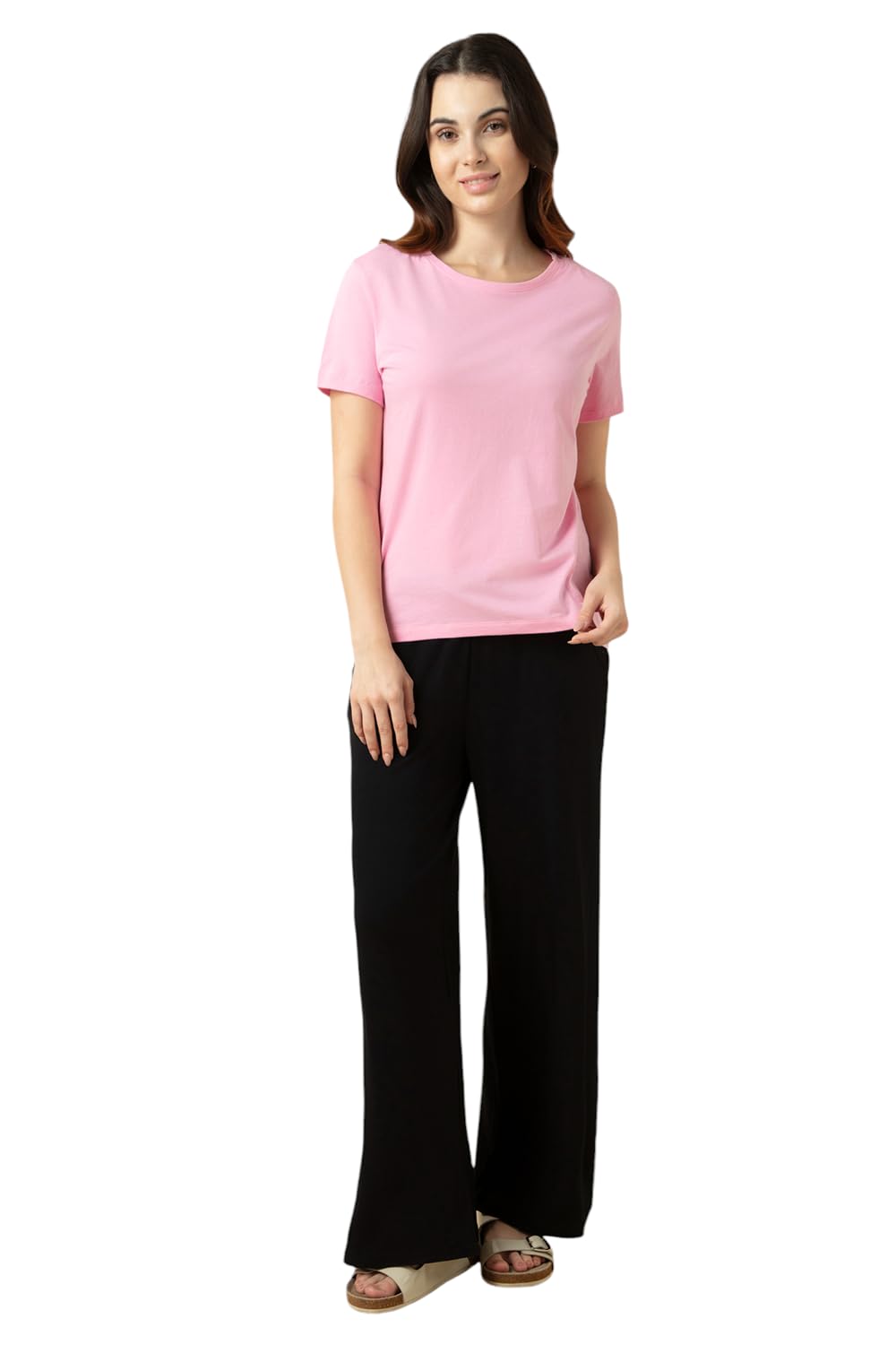 Van Heusen Women's Cotton Solid T-Shirt - Pink - Image 5