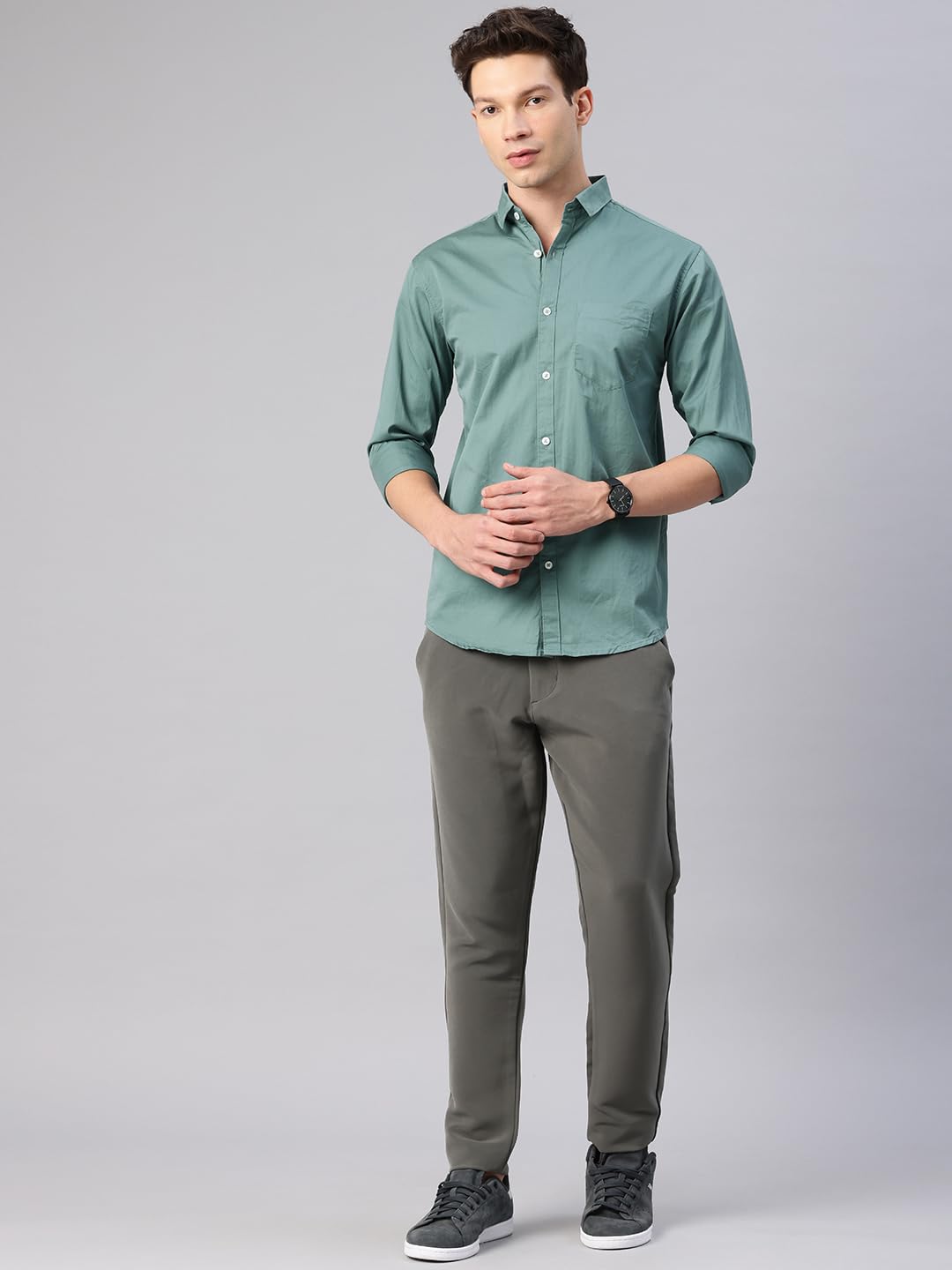 Majestic Man Casual Shirt for Men - Dusty Teal - Image 5