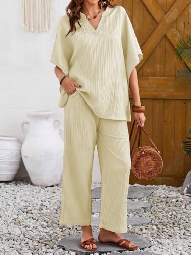 TADKEE Women Solid Color V-Neck Kaftan - Image 3