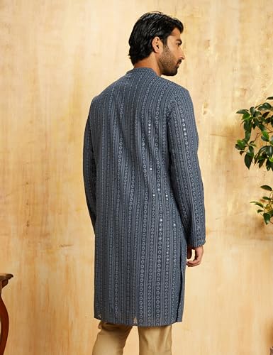 Symbol Men's Polyester Knee Length Kurta - Image 2