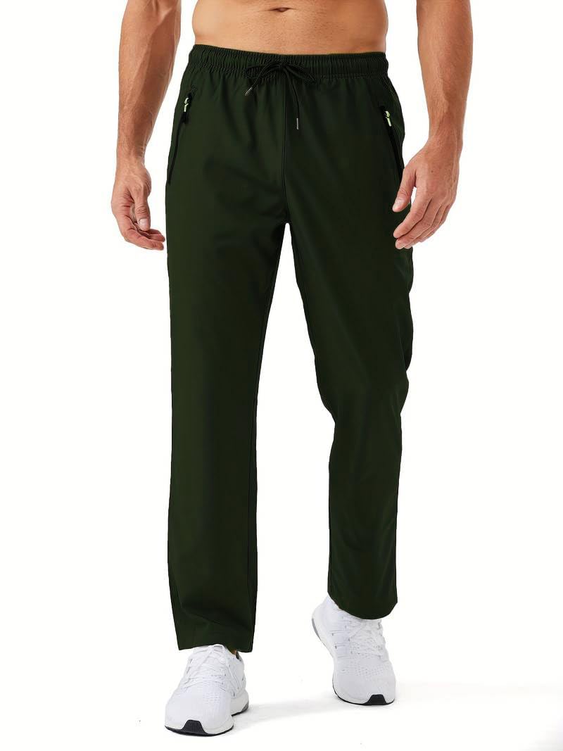 TOPLOT Track Pants for Men - Zipper Pocket