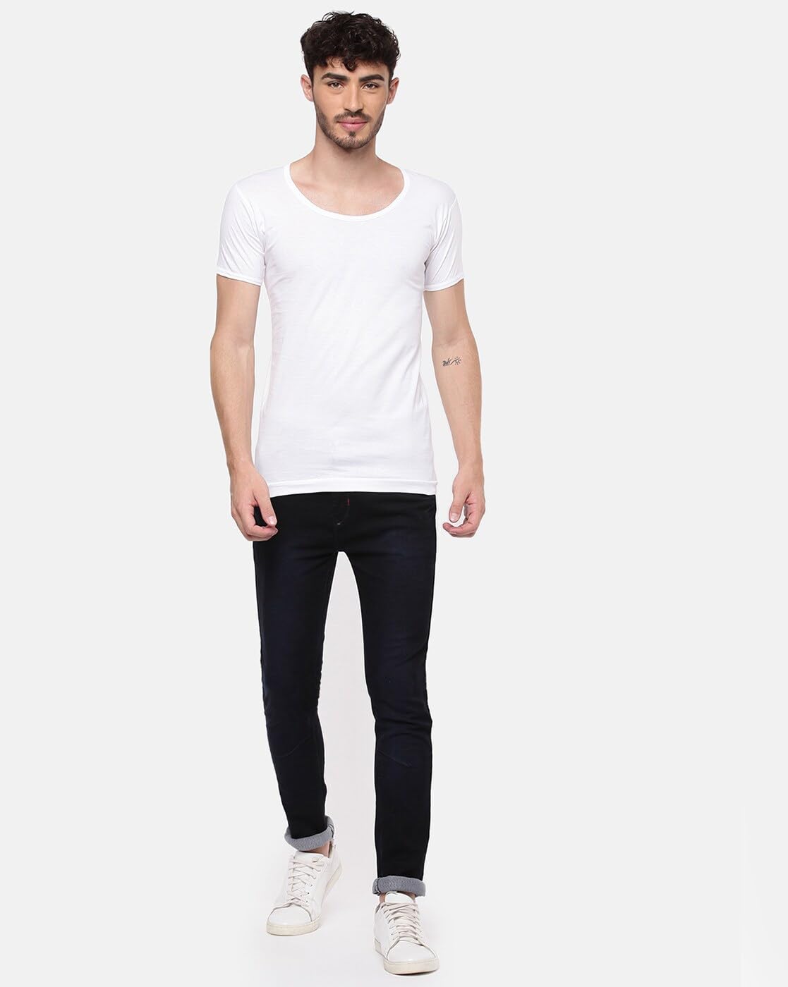 RAMRAJ Men's White Cotton Undershirt - Image 4