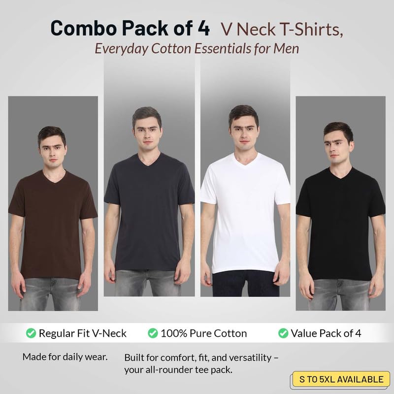 Aventura Outfitters Men's Cotton V-Neck Tees - Image 2