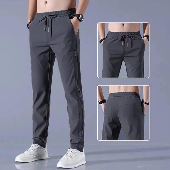 GarbGlide Men's Jogger Pants - Dark Grey Black - Image 4