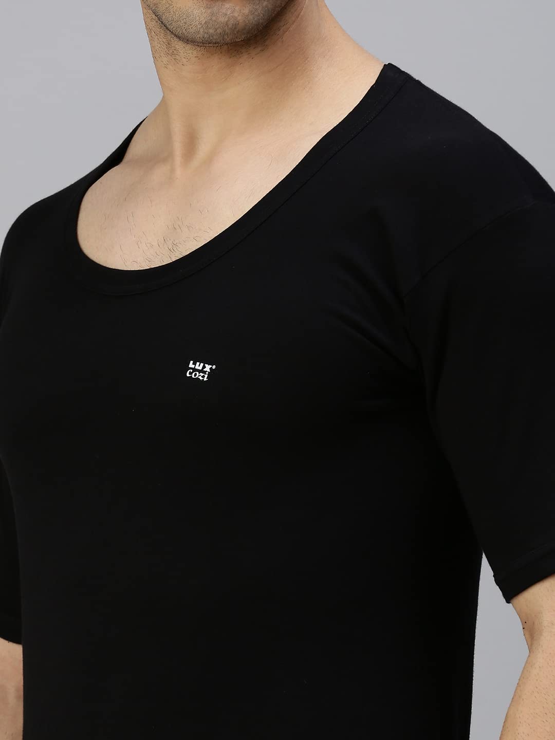 Lux Cozi Men's Multicolor Cotton Half Sleeve Vests - Image 5