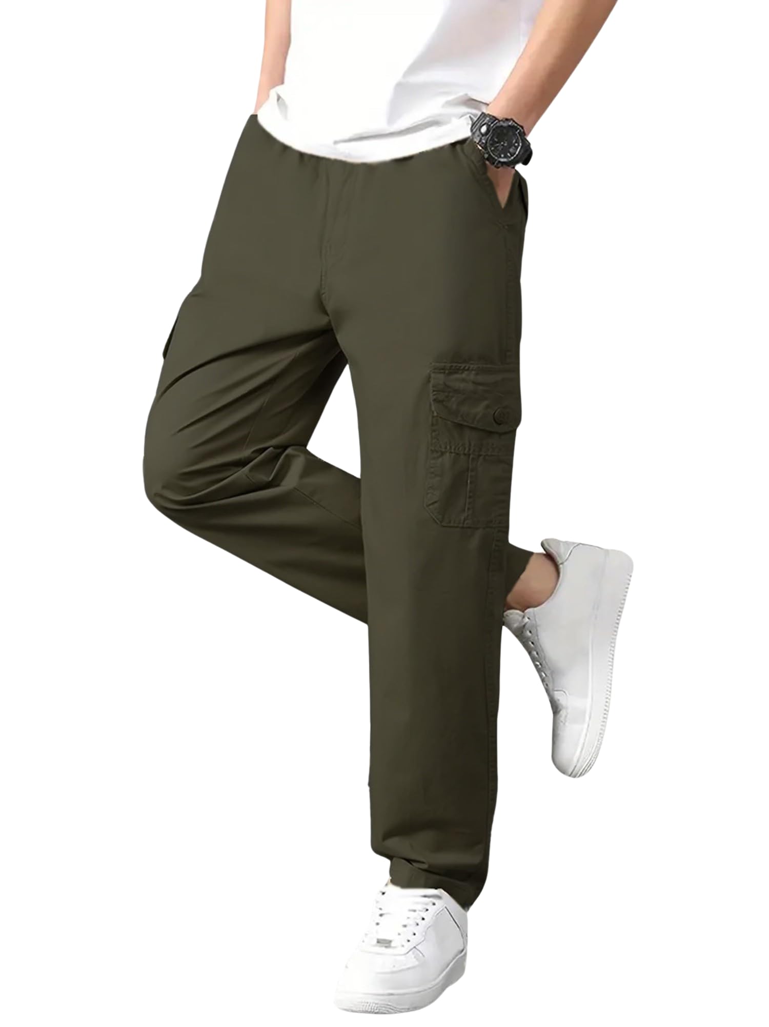 Lymio Men's Cargo Pants - Green