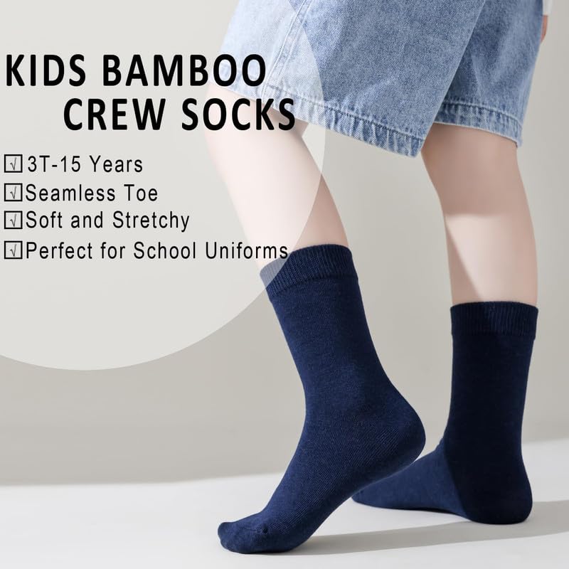 KETKAR Boys & Girls Navy Blue School Socks - Image 3