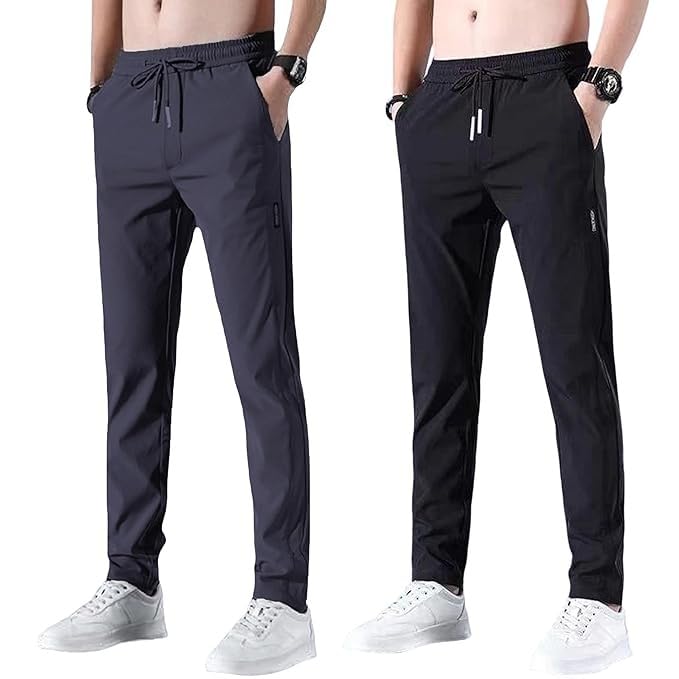 GarbGlide Men's Jogger Pants - Dark Grey Black