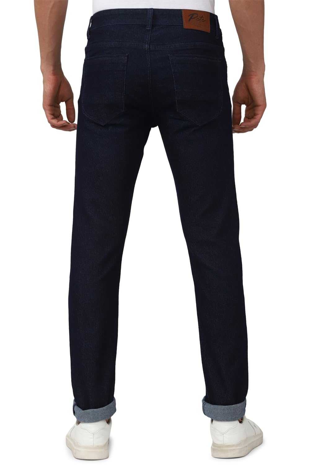 Peter England Men Jeans - Black Stretchable - Image 4