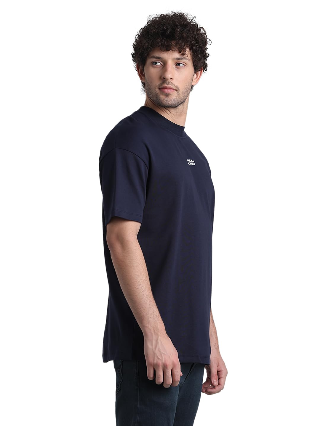 JACK & JONES Mens Blue T-Shirt - Image 2